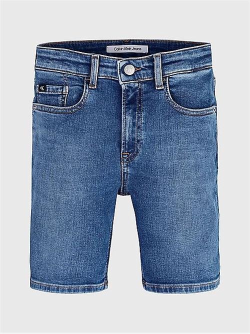 REG ESS SERENE BLUE DENIM SHOR CALVIN KLEIN JEANS | IB0IB02006T/1BJ